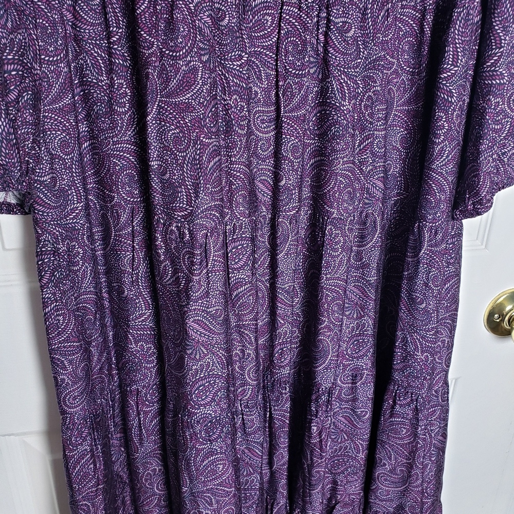 J. Jill Tiered Set-In Sleeve Midi Dress - Picture 5 of 10